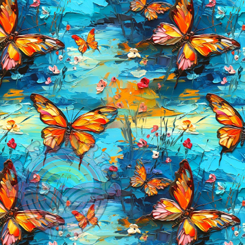 Oil butterflies