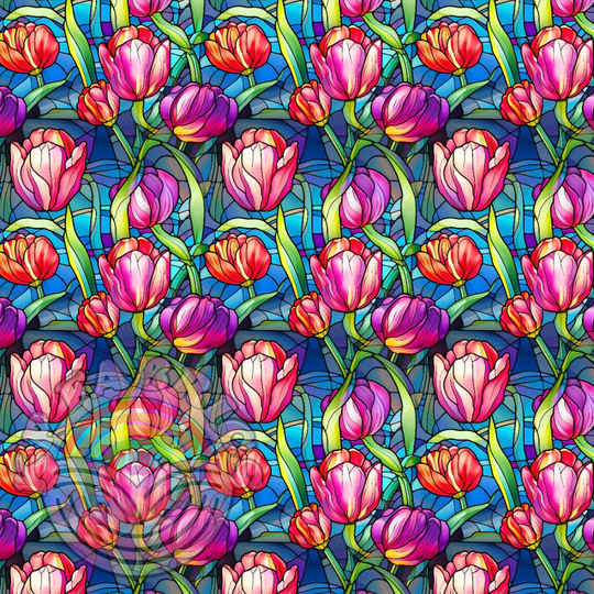 Stained Glass Tulip