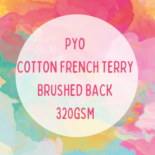 COTTON BRUSHED BACK FRENCH TERRY 320GSM PYO