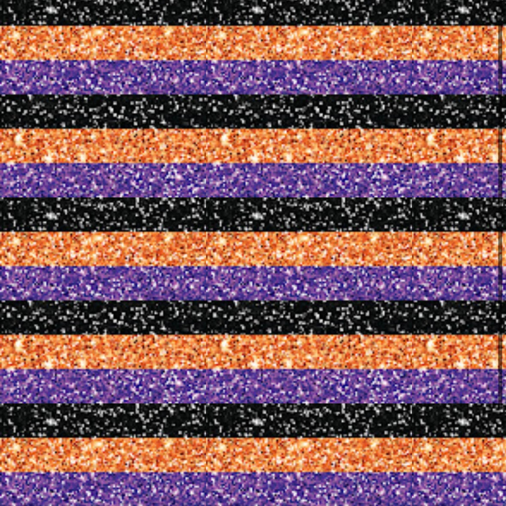 Halloween Glitter Stripes