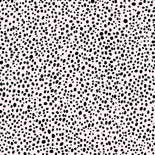 Light Pink & Black Dots