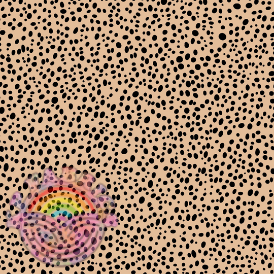 Nude & Black Dots