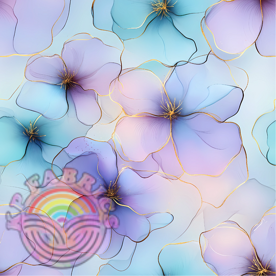 Pastel Floral Alcohol Ink