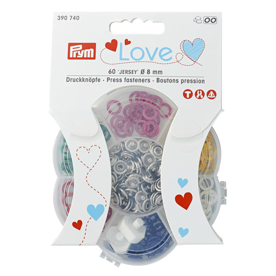 Prym Love 60 'Jersey' Metal Snap Fasteners - 8mm