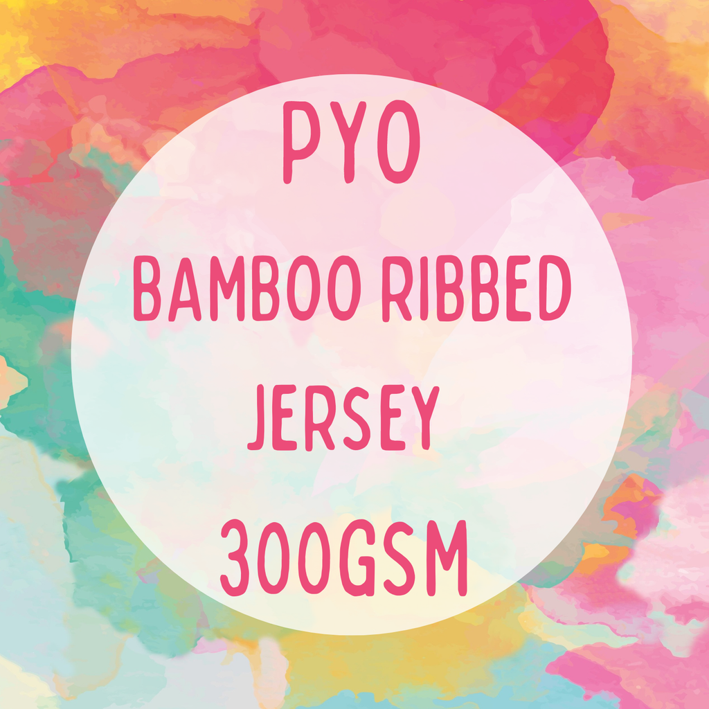 BAMBOO RIBBED JERSEY 300GSM PYO