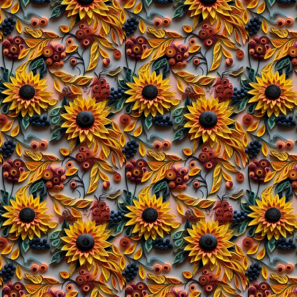Sunflower paper art