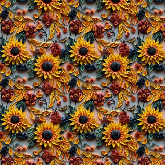 Sunflower paper art