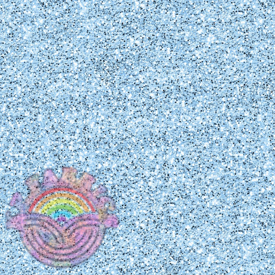 Sky Light Blue Glitter