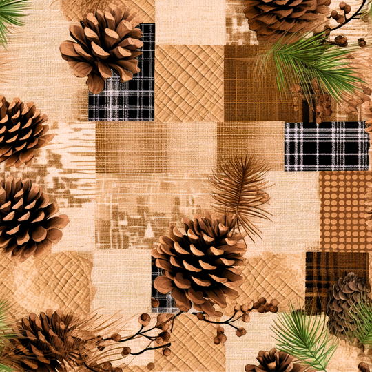Plaid Pinecones