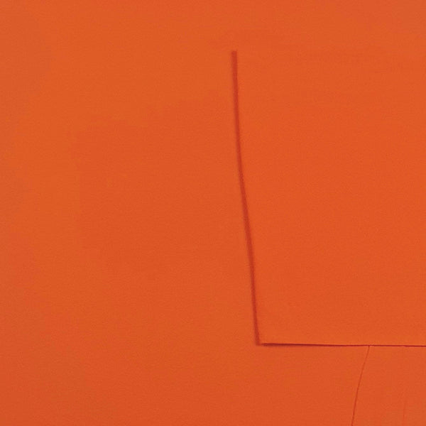 Orange Brushed Back French Terry fabric at KP Fabrics