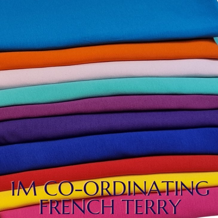 Co-ordinating french terry 1m - Kids Print Fabrics