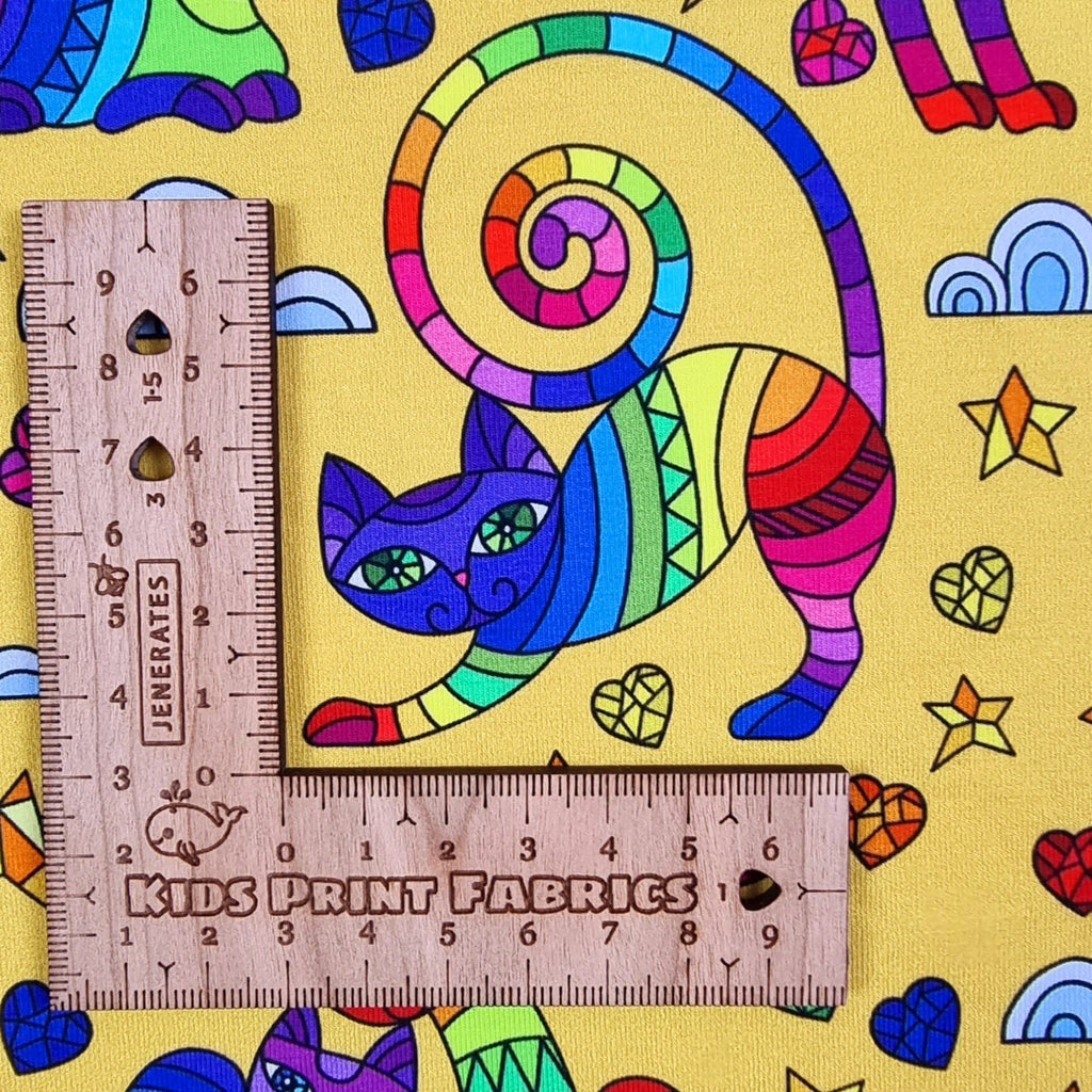 Colourful cats - Kids Print Fabrics