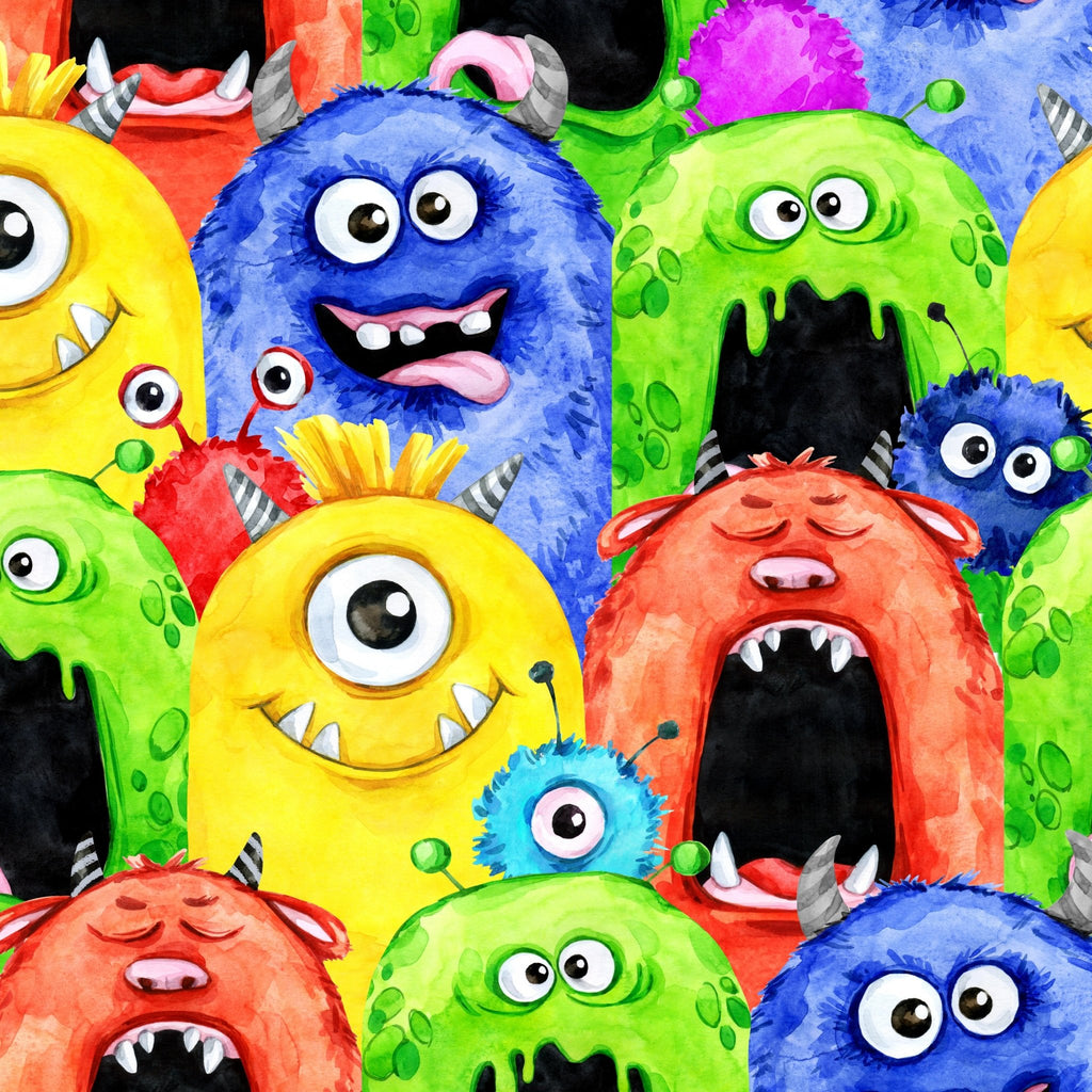 Crazy Monsters - Kids Print Fabrics