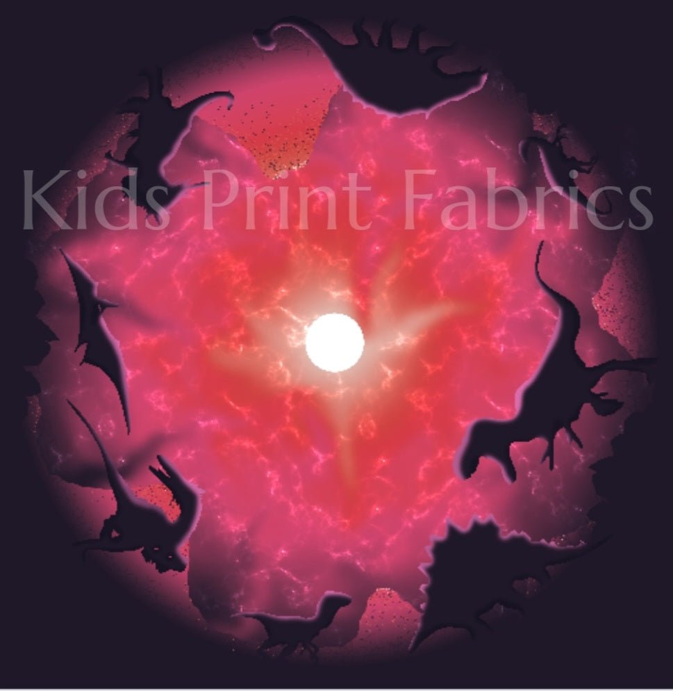 Dinosaur circle skirt adult jersey EXCLUSIVE - Kids Print Fabrics