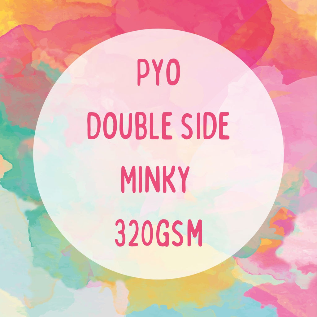 DOUBLE SIDED MINKY 320GSM PYO - Kids Print Fabrics