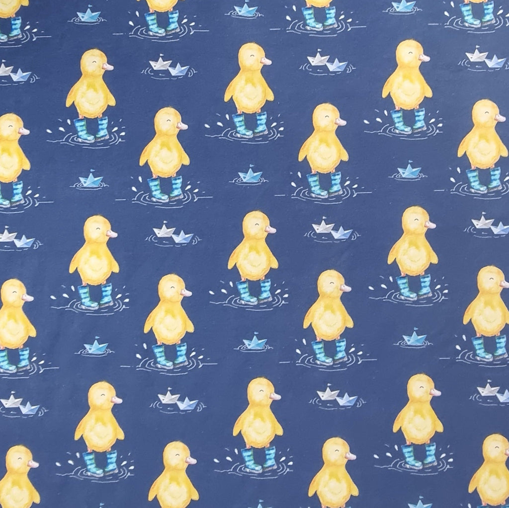 Ducks in wellies Jersey - Kids Print Fabrics