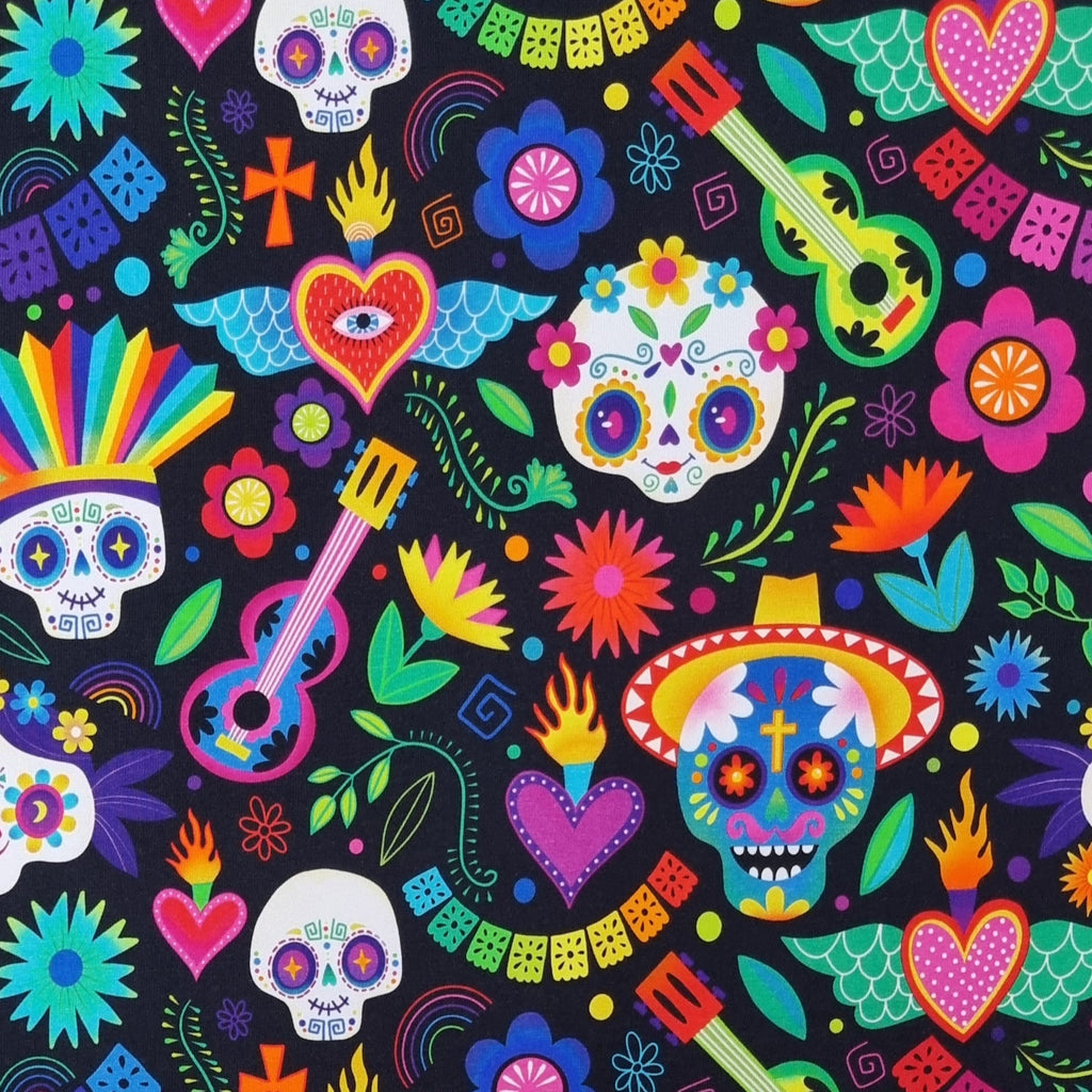 Festival skulls - Kids Print Fabrics