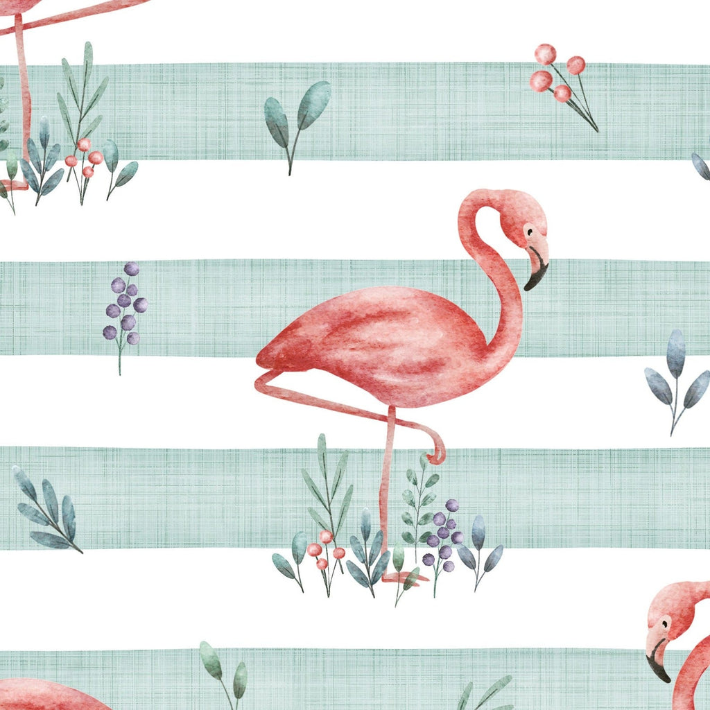 Flamingo stripe - Kids Print Fabrics