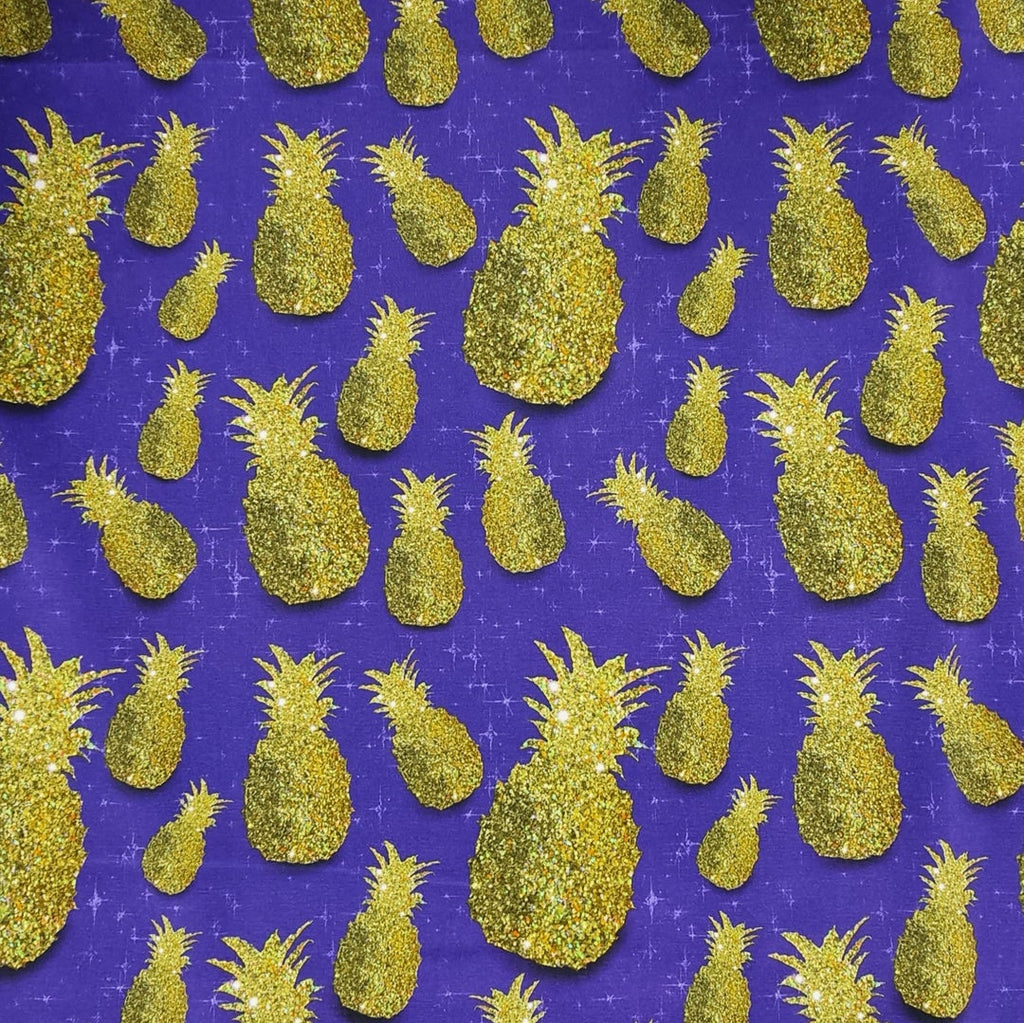 Glitter pineapples EXCLUSIVE - Kids Print Fabrics