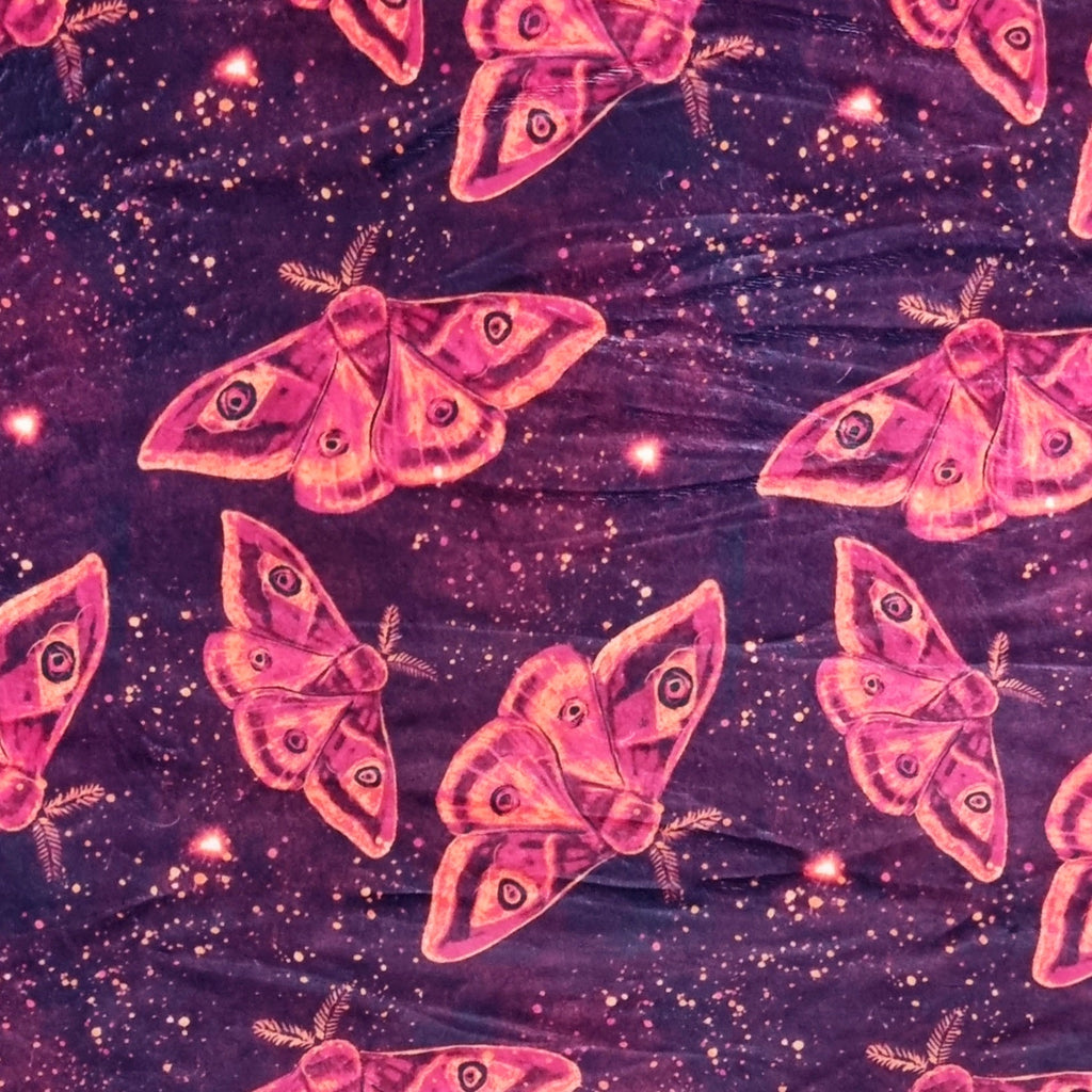 Glowing moths EXCLUSIVE - Kids Print Fabrics