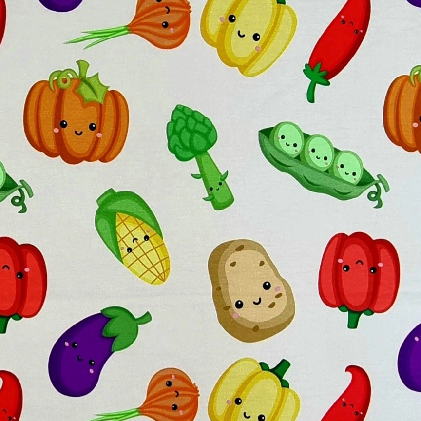 Happy Vegetables - Kids Print Fabrics