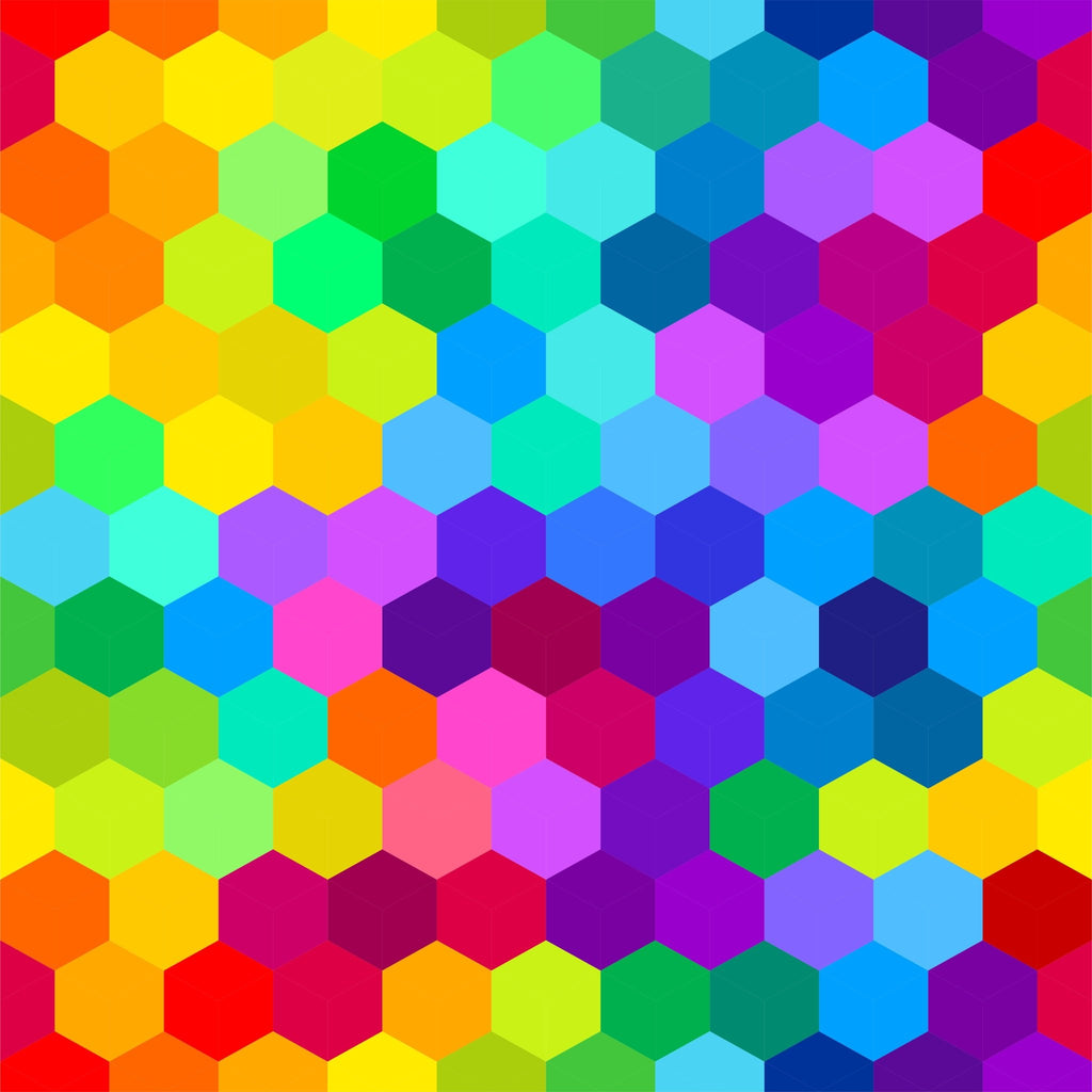 Hexagons - Kids Print Fabrics
