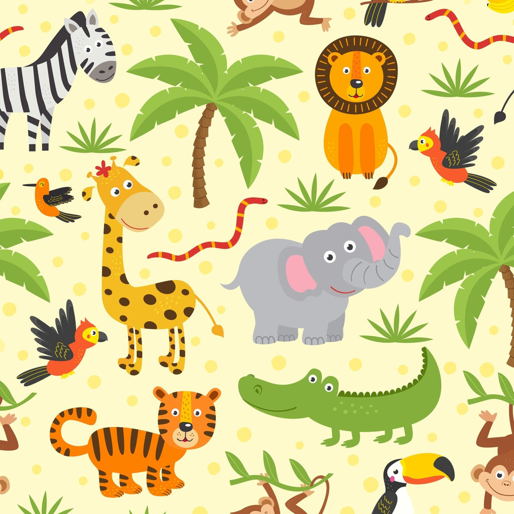 Jungle Animals - Kids Print Fabrics