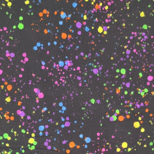 Black paint splatter