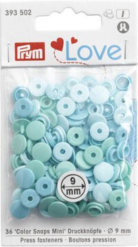 Prym Colour Plastic Snaps Mini 9mm - Mint