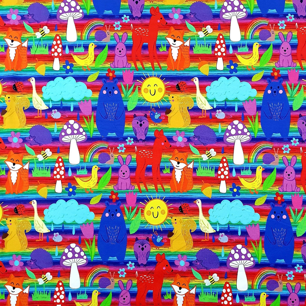 Rainbow animals EXCLUSIVE - Kids Print Fabrics