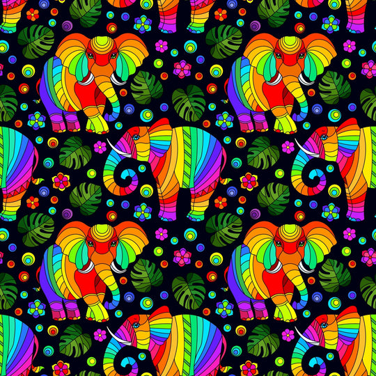 Rainbow Elephants