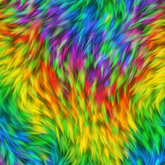 Rainbow fur