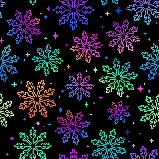 Rainbow Snowflakes