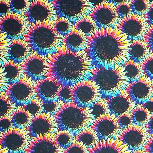 Rainbow Sunflower Activewear 30cm remnant