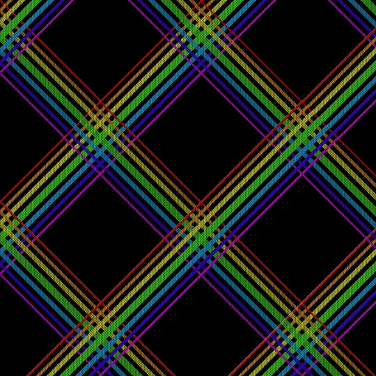Rainbow tartan