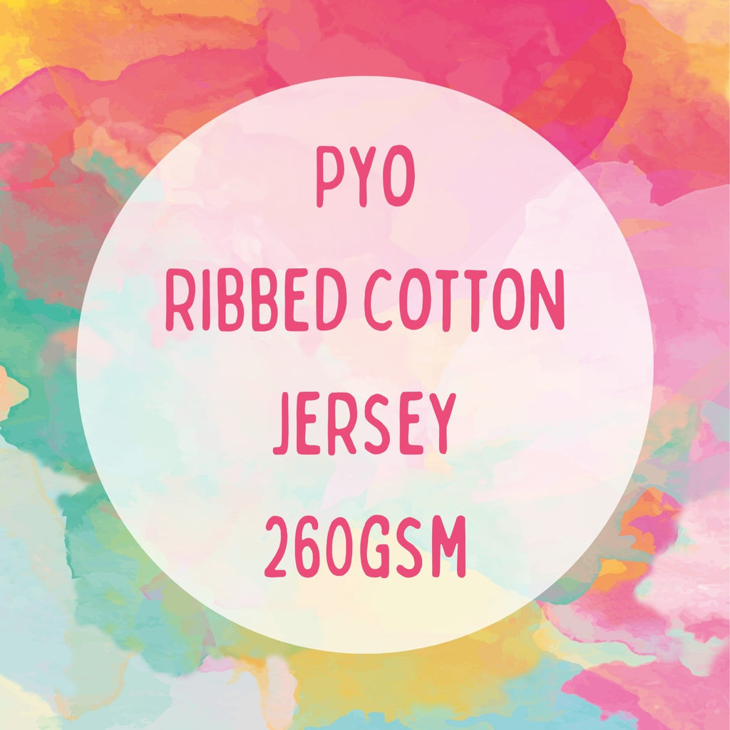 RIBBED COTTON JERSEY 260GSM PYO - Kids Print Fabrics