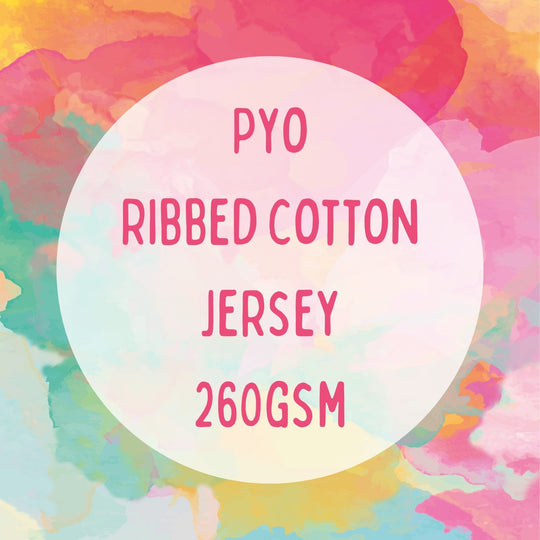 RIBBED COTTON JERSEY 260GSM PYO