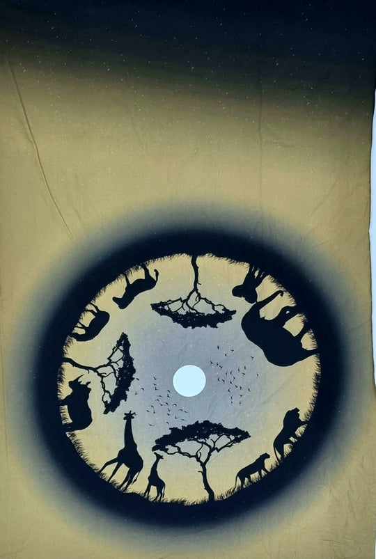 Safari circle skirt and coord panel child