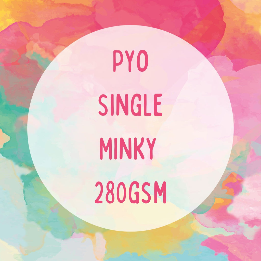 SINGLE SIDED MINKY 280GSM PYO - Kids Print Fabrics