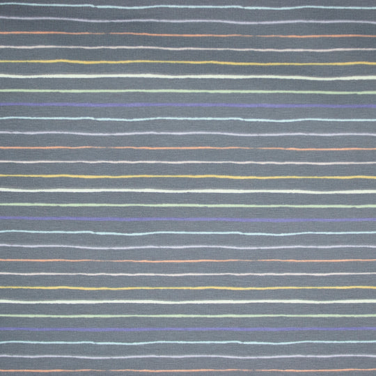 Grey Rainbow Stripe Jersey