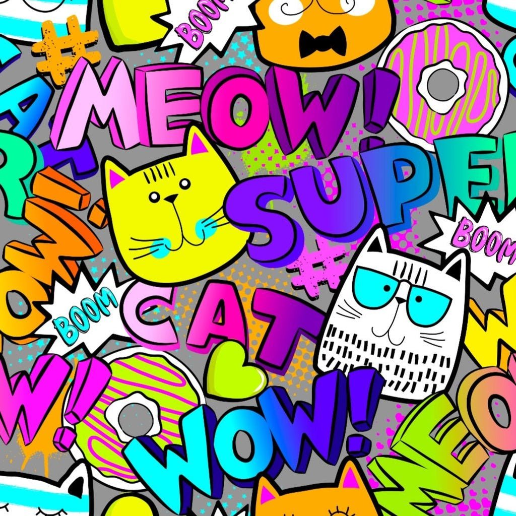 Supercat - Kids Print Fabrics