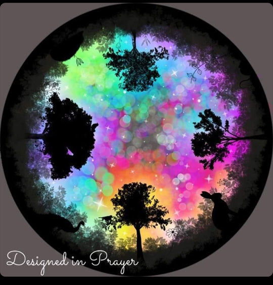 Watercolour silhouette circle skirt child