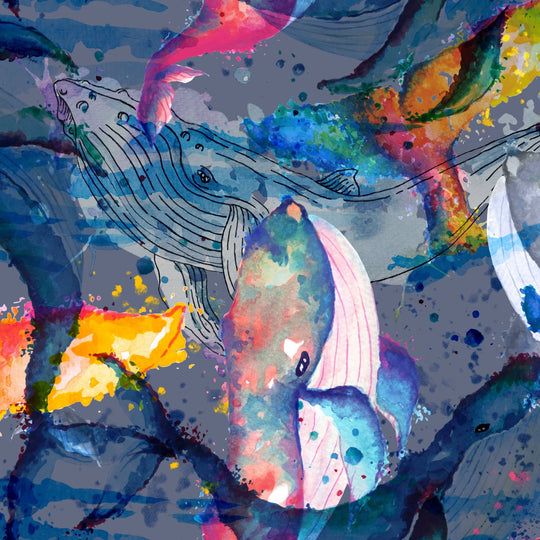 Watercolour Whales
