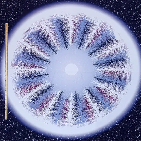 Winter trees circle skirt adult